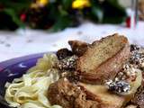 Seitan aux morilles et sauce au vin blanc ✮ recette festive