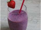 Smoothie rapide aux mûres et aux fraises