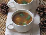 Bouillon d'herbes & boulettes de poulet