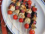 Brochettes de poulet au chorizo