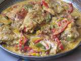 Curry de poulet aux trois poivrons