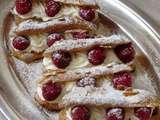 Eclairs à la Chantilly & aux framboises