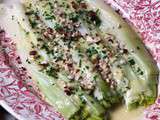 Poireaux en asperge sauce moutarde