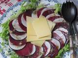 Salade de betteraves au comté & au radis noir