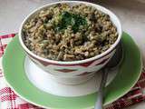 Salade de lentilles vertes & lentilles corail