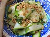 Salade de tagliatelles de courgettes