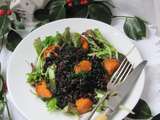 Salade tiède de boudin noir aux patates douces