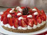 Tarte aux fraises sans cuisson