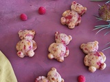 Blondies à la framboise