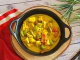 Curry de poulet aux poivrons