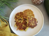 Pancakes de courgette et pois chiche