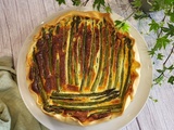 Quiche au asperges, chèvre et parmesan