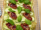 Tarte alsacienne à la courgette et coppa