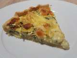 Tarte aux ravioles, courgettes & reblochon