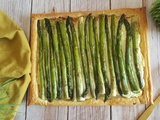 Tarte fine au parmesan & aux asperges