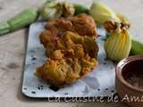 Beignets de fleur de courgettes aux lentilles corail avec thermomix ou sans