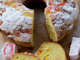 Cake/gateau bil rahat al ward, cake au loukoum a la rose