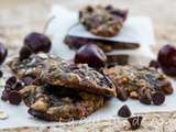 Cookies cerises, flocons d’avoine et chocolat noir