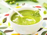 Potage de printemps aux petits pois