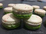 Macarons Citron vert Framboise Poivre Mandarine du Népal