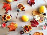 Minis crèmes brûlées à la pomme Tentation et au Bleu d’Auvergne