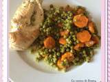 Escalopes de poulet aux petits pois/ carottes (Cookeo)