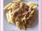 Penne sauce poireaux / vache qui rit ww (Cookeo)