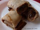 Crêpes à la farine de châtaigne et crème de marron