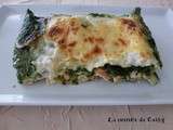 Lasagnes au saumon fumé et épinards