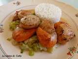 Noix de St Jacques au beurre blanc et sa fondue de poireaux