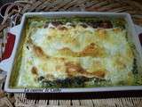 Plat de lasagnes aux épinards et béchamel