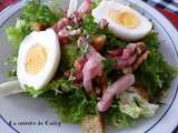 Salade de frisée aux lardons