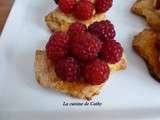 Tartelettes aux framboises