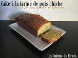 Cake à la farine de pois chiche courgette et chèvre (sans gluten)