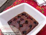 Clafoutis aux framboises et farine de bananes vertes