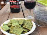 Crackers sans gluten curry et pavot