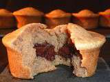 Petits gâteaux à la crème de marrons cœur fondant au chocolat