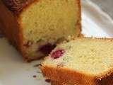 Cake rhubarbe et framboises