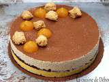 Entremets mandarine pralin