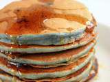 Pancakes amandes, myrtilles et zestes de bergamote