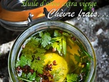 Chèvres marinés aux herbes du Jardin & poivre de Sichuan