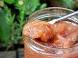 Confiture de rhubarbe à la vanille de Madagascar et gingembre