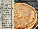 Crêpes à la farine de châtaignes et vanille de Madagascar