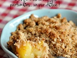 Crumble aux pommes à la vanille et caramel beurre salé