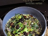 Curry de brocoli aux lentilles vertes