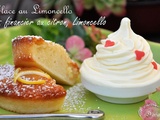 Glace au Limoncello et son financier au citron et Limoncello