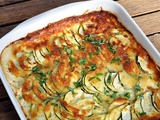 Gratin de courgettes et pommes de terre à la crème