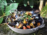 Moules au chorizo et Manchego