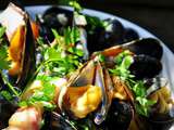 Moules au Reblochon et lard