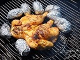 Poulet en crapaudine au barbecue